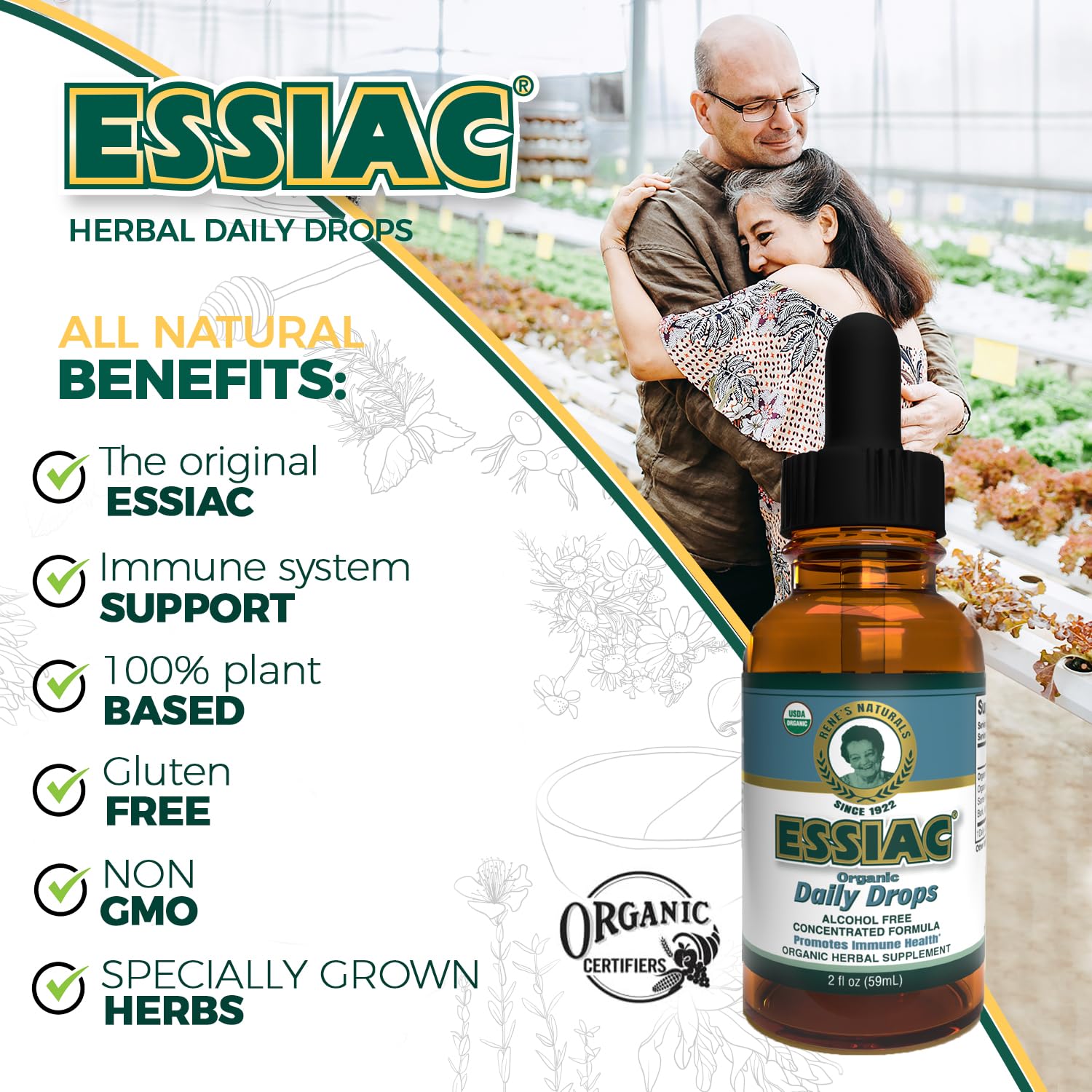 Essiac extrait – méthode macération à froid pour préserver les essences.