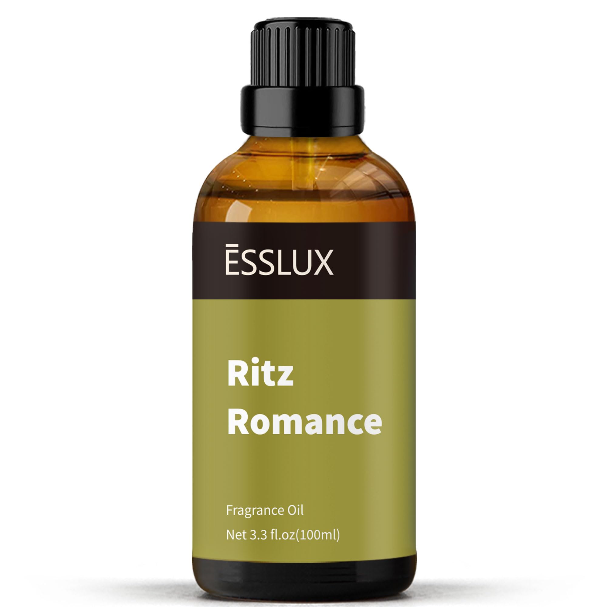 huile diffusante ESSLUX Hotel sur bouteille ambrée pour ambiance élégante.