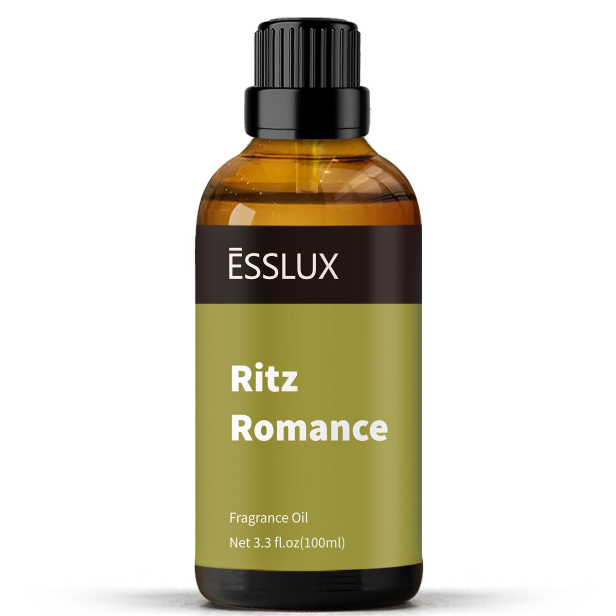 huile diffusante ESSLUX Hotel sur bouteille ambrée pour ambiance élégante.