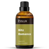 huile diffusante ESSLUX Hotel sur bouteille ambrée pour ambiance élégante.