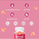 Gommes Esverco Biotine en pot, ingrédients naturels visibles