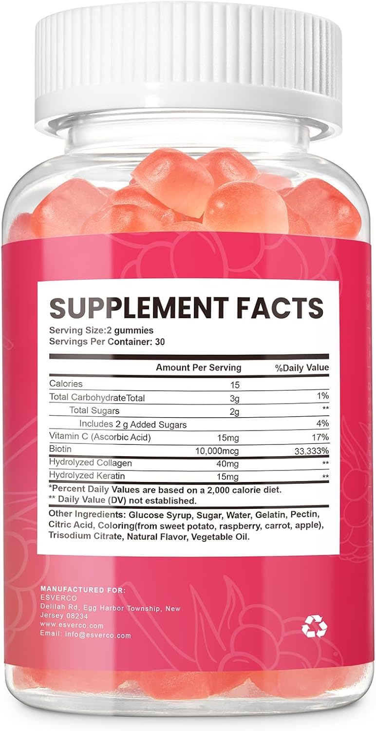 Gommes esverco, ingrédients végétaux de qualité, sans gluten et sans OGM.