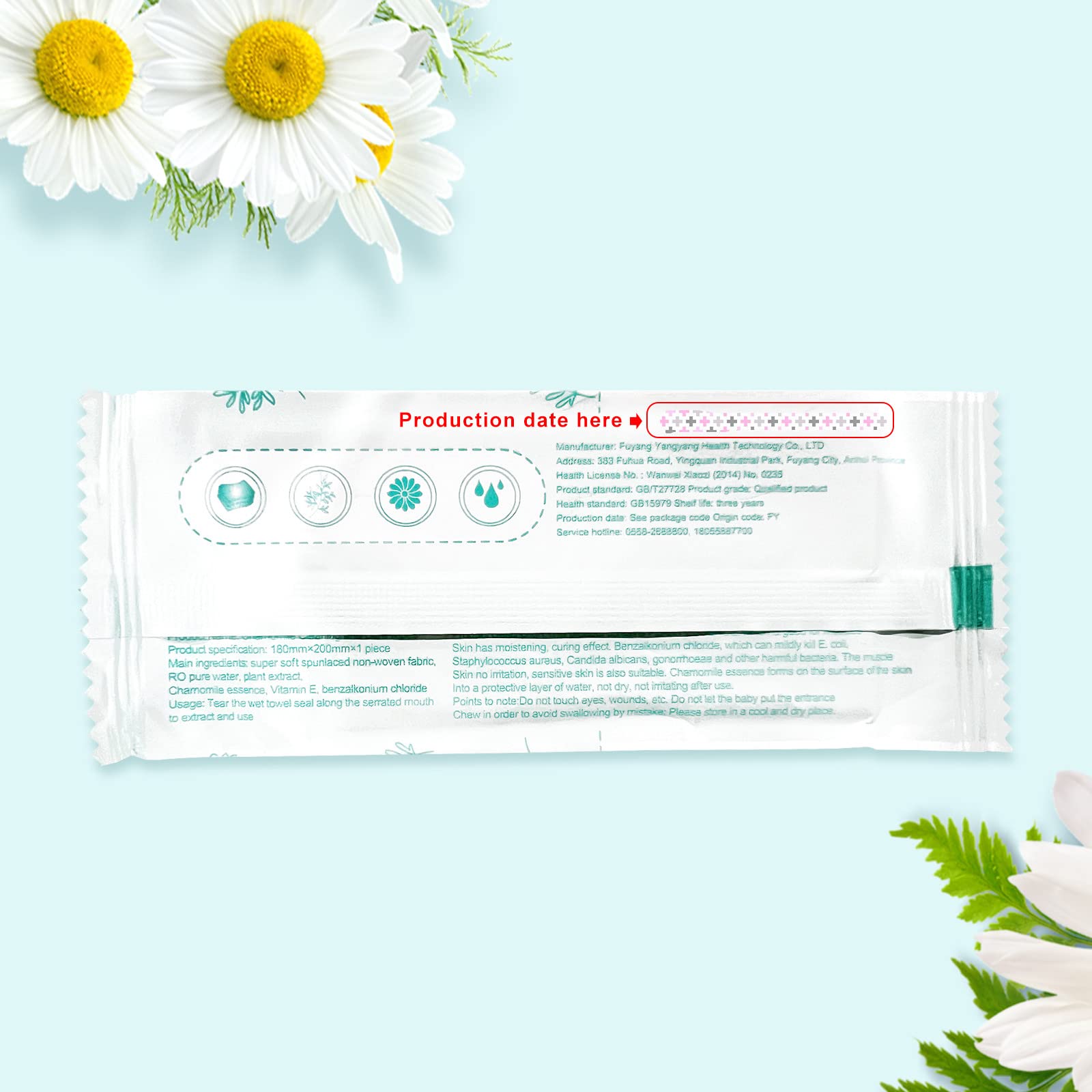 Lingettes hygiéniques Etenpo en emballages individuels pour une propreté constante dans le sac.
