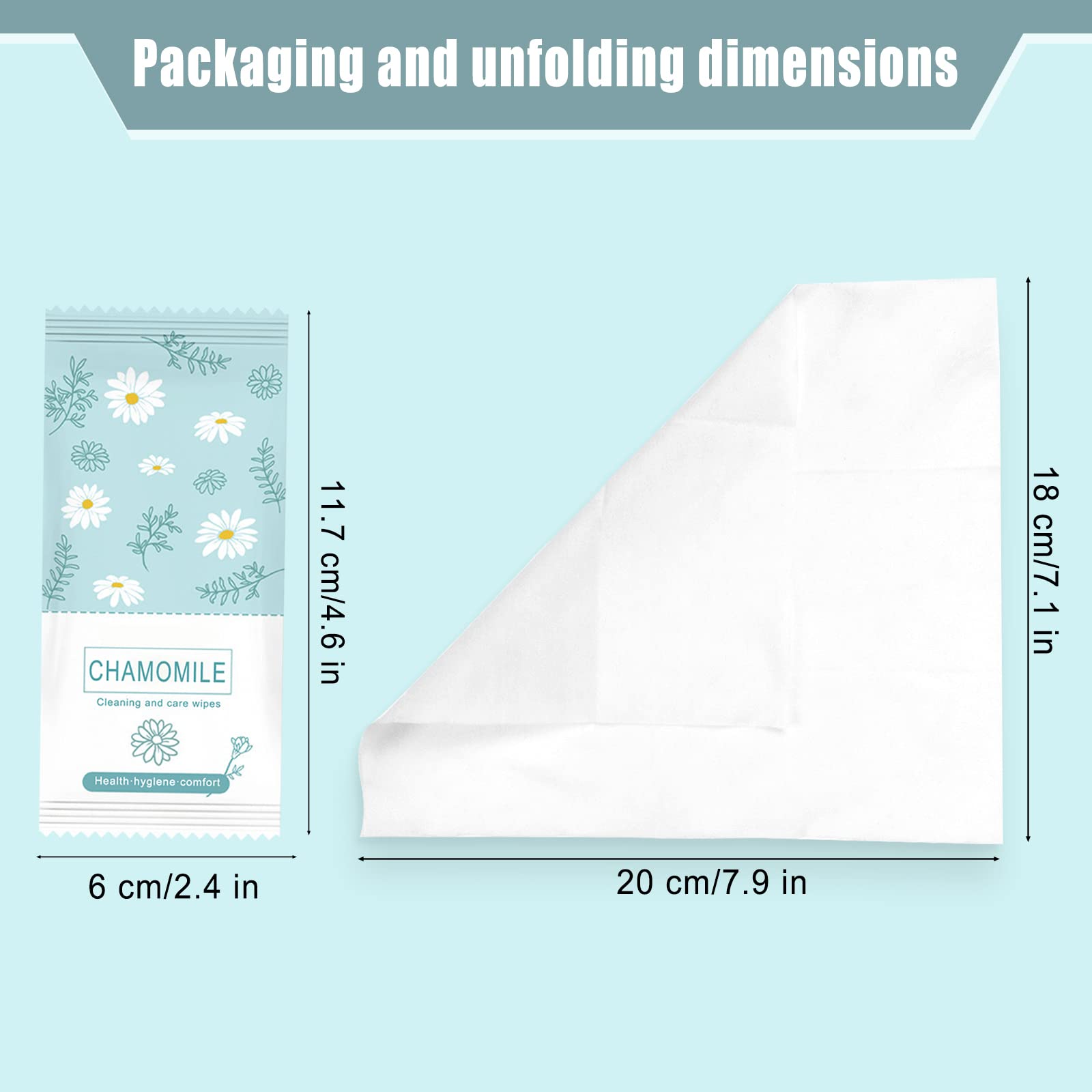 Lingettes Etenpo grand format pour une propreté efficace lors de déplacements.