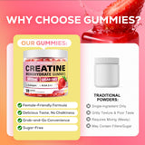 Option sans sucre des gommes créatine eterlower fraise.