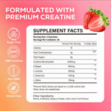Utilisation quotidienne des gommes créatine eterlower fraise pour rester prête.