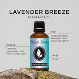Goutteur pratique sur le bouchon Eternal Essence Oils Lavande Brise, dosage précis.