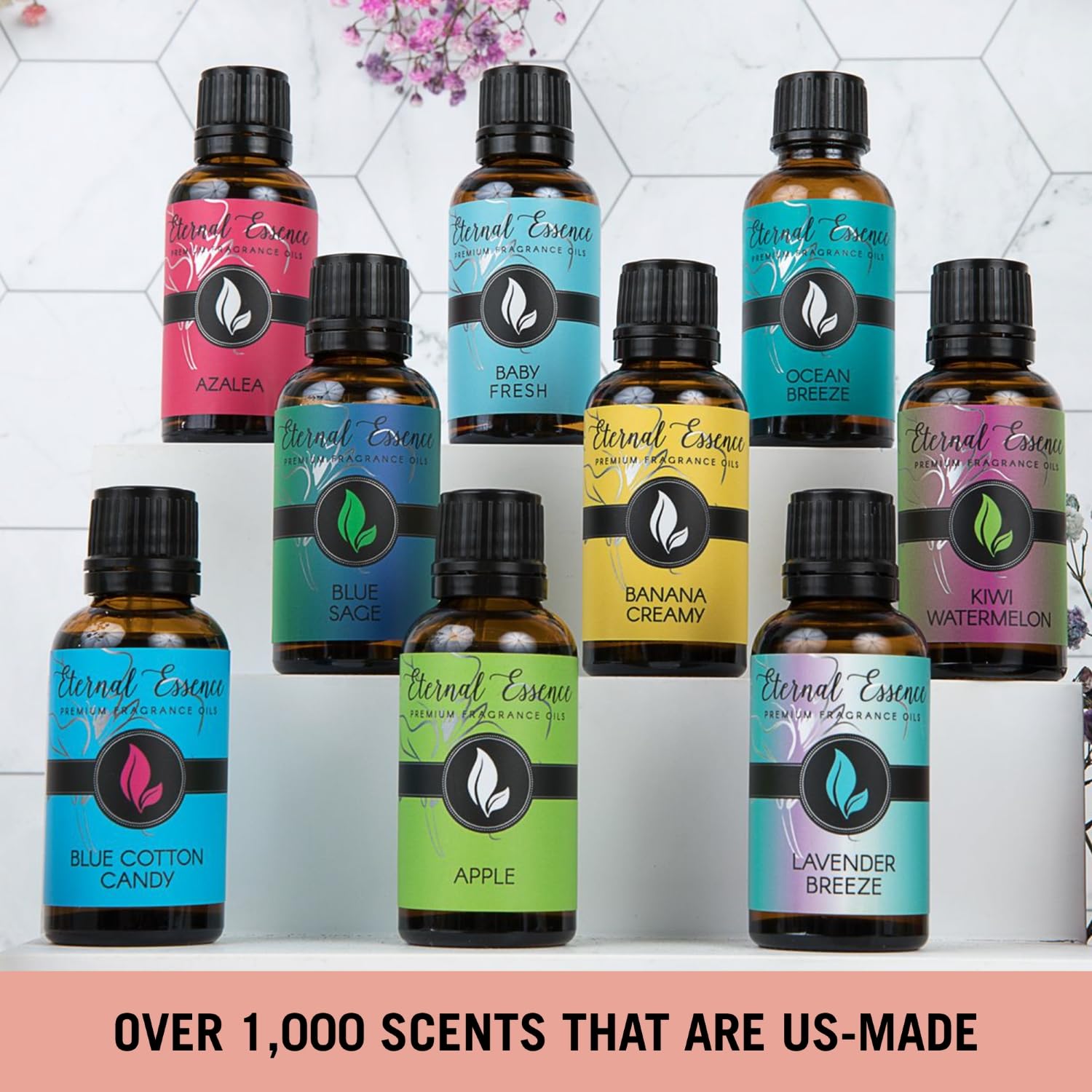 Eternal Essence Oils Ocean Breeze, bougie artisanale, intensifie l’ambiance océanique