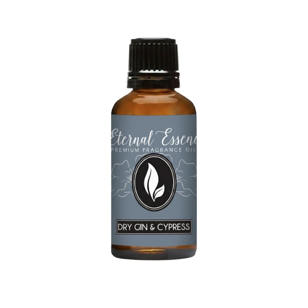 Eternal Essence Oils – bouteille ambrée 30 ml prête à diffuser le parfum Gin et Cyprès.