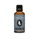 Eternal Essence Oils – bouteille ambrée 30 ml prête à diffuser le parfum Gin et Cyprès.