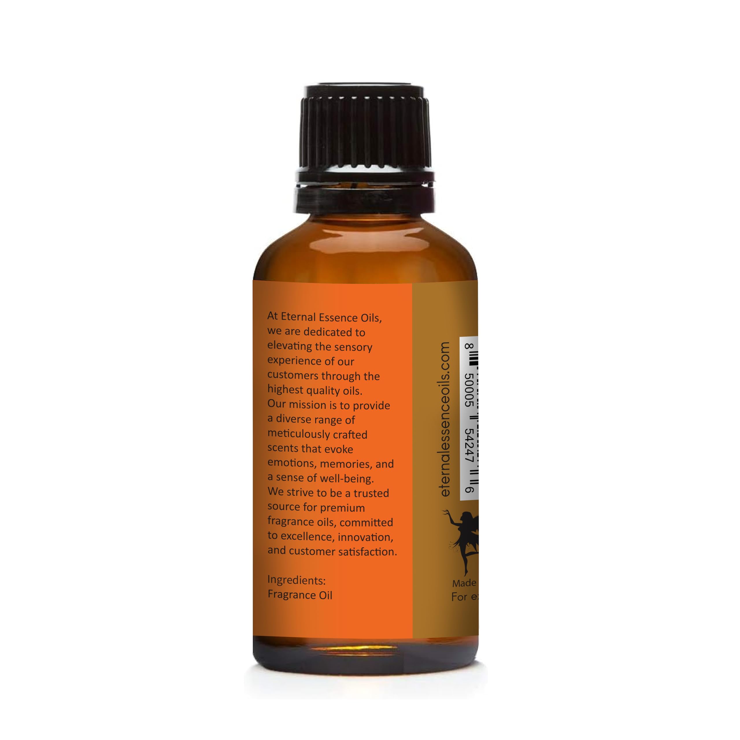 Flacon ambré Eternal Essence Oils Sel Caramel Citrouille, allure premium