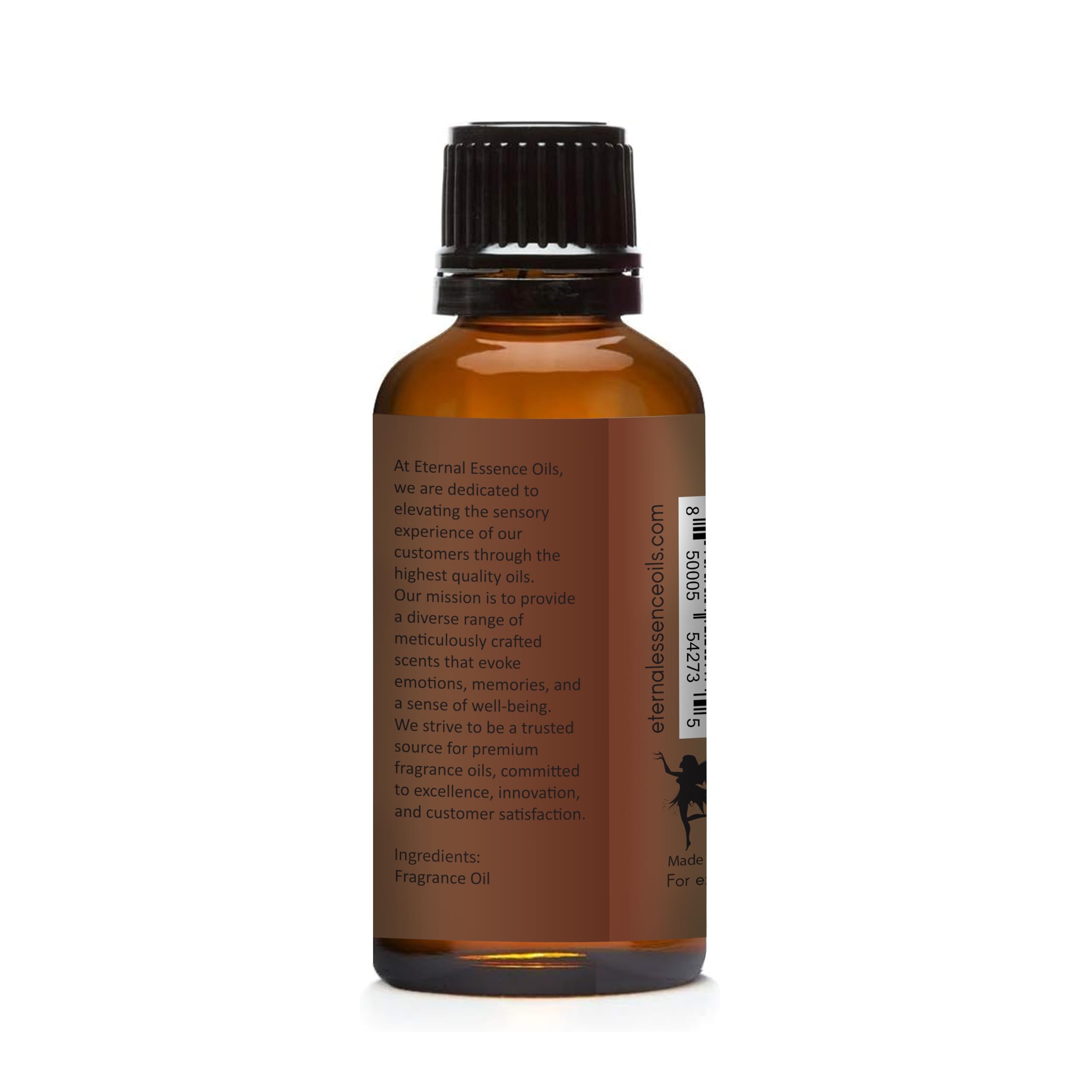 Eternal Essence Oils Warm Rustic Woods, base patchouli-vanille-tonka pour profondeur chaleureuse.