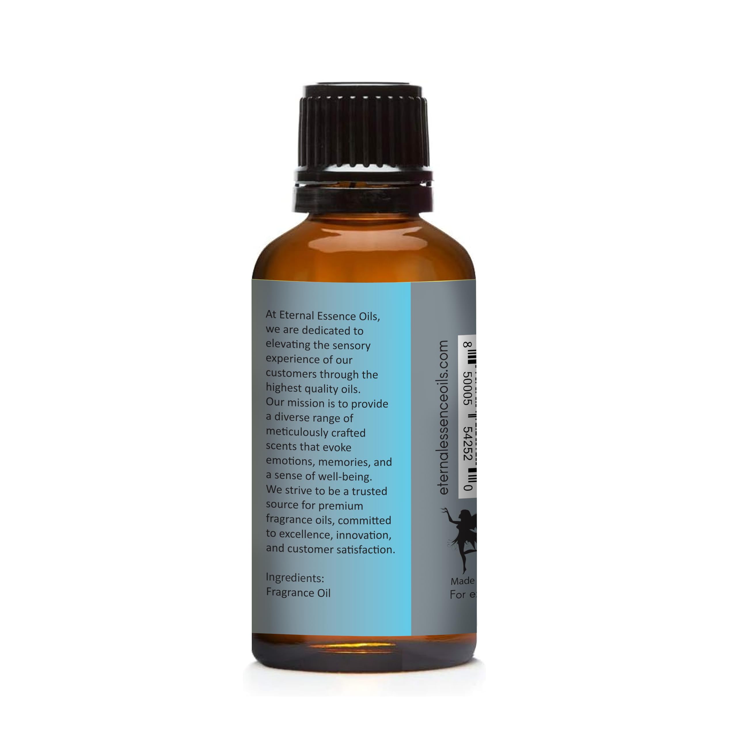 Emballage ambré Eternal Essence Oils Summer Boardwalk protège et conserve le parfum.