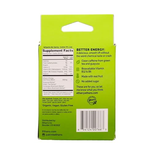 Ethan's Énergie bio Ananas, emballage verre recyclable et saveur naturelle