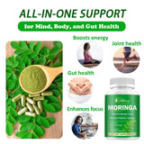 Etheray bouteille gélules moringa vert: pratique et facile à intégrer.