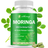 Etheray gélules moringa pur 800 mg par portion, soutien antioxydant quotidien.