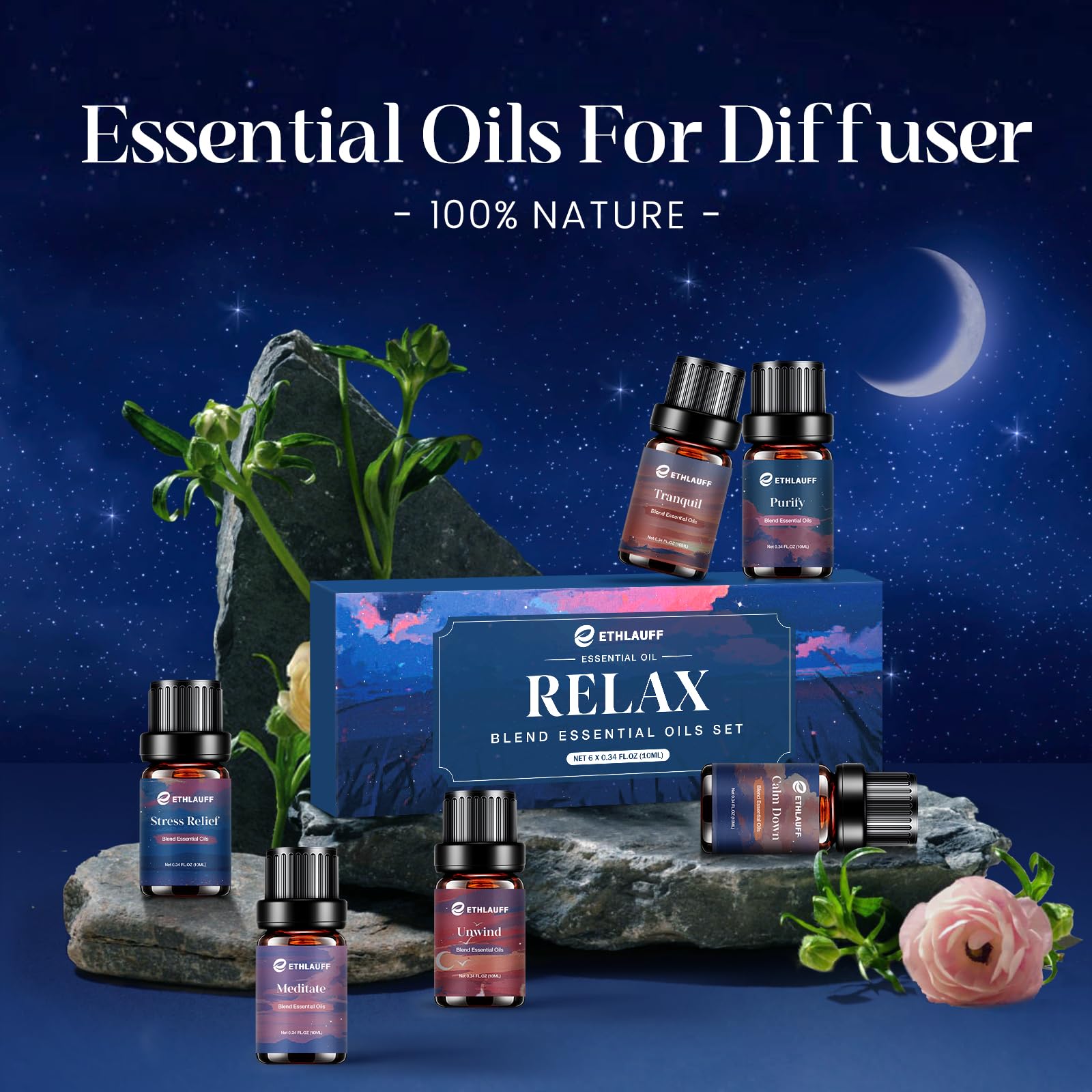 Ethlauff diffuseur aromathérapie: diffuseur et ambiance douce à la maison.