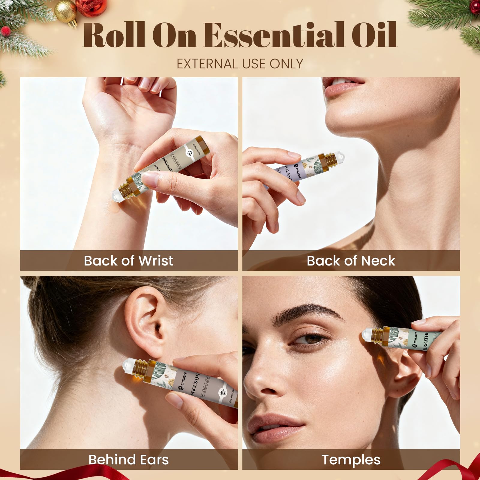 Ethlauff huile roll-on bien-être offre humeur positive et énergie