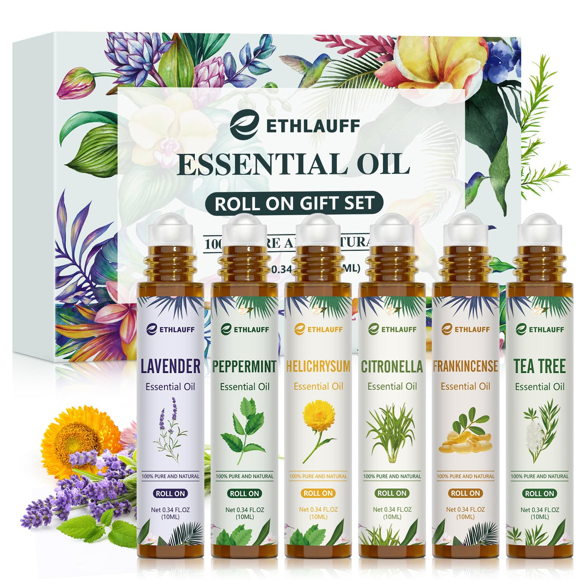 Ethlauff roll-on lavande, parfum apaisant pour une nuit calme