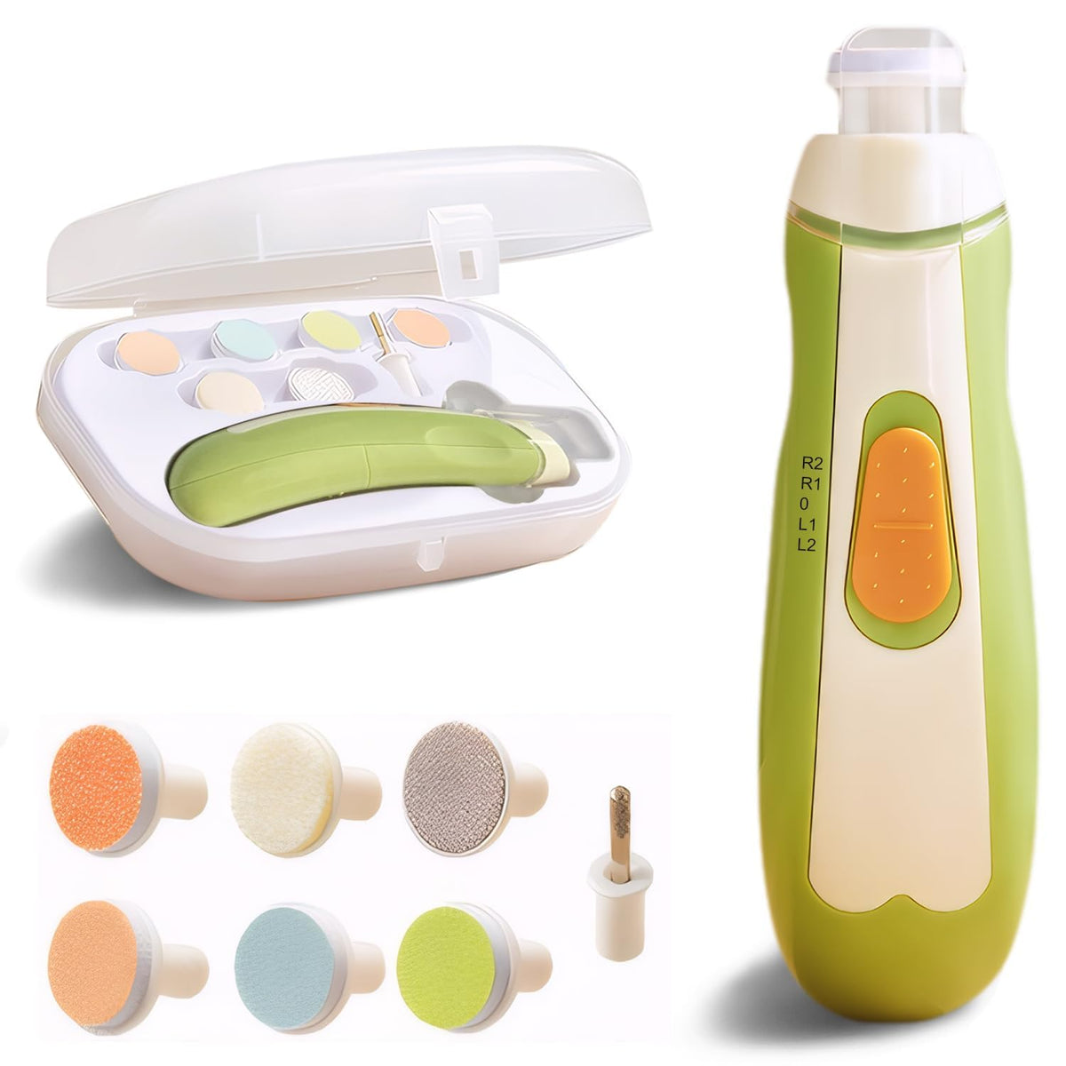 Lime électrique Etiin avec éclairage intégré pour des ongles bébé nets et sécurisés