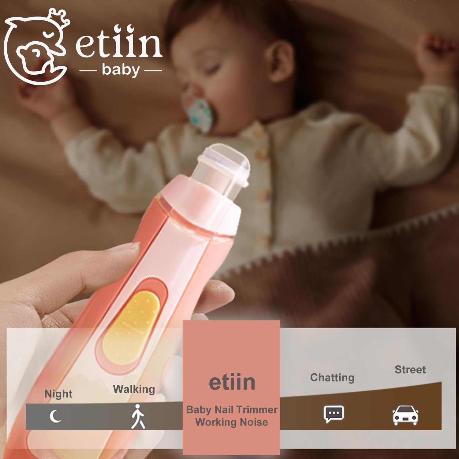 Étiin têtes de meulage bébé 7 couleurs pour différents âges.