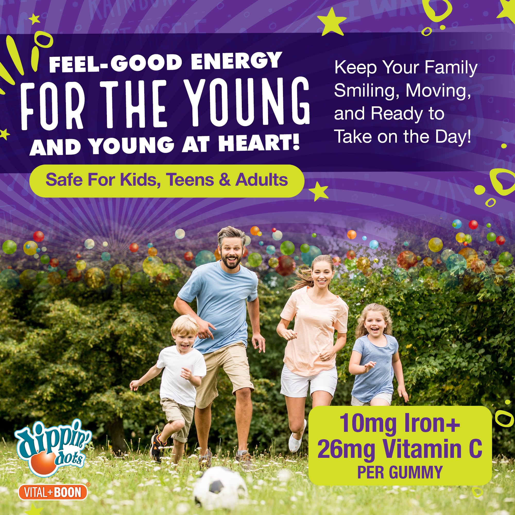 Vital+Boon – gomme vitamine C, goût agréable et soutien potentiel à l’absorption
