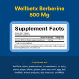 Étiquette WellBetX Berberine – vegan et sans gluten, choix durable et sûr