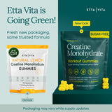 Dose quotidienne de 5 g de créatine dans les gummies Etta Vita.