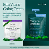 Gommes sans sucre Etta Vita Mucuna Pruriens énergie et concentration dans votre routine.
