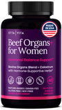 Etta Vita Primal – bouteille d'organes de boeuf pour femmes, soutien énergétique potentiel.