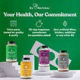 Capsules végétariennes faciles à avaler, sans gluten ni artificiels.