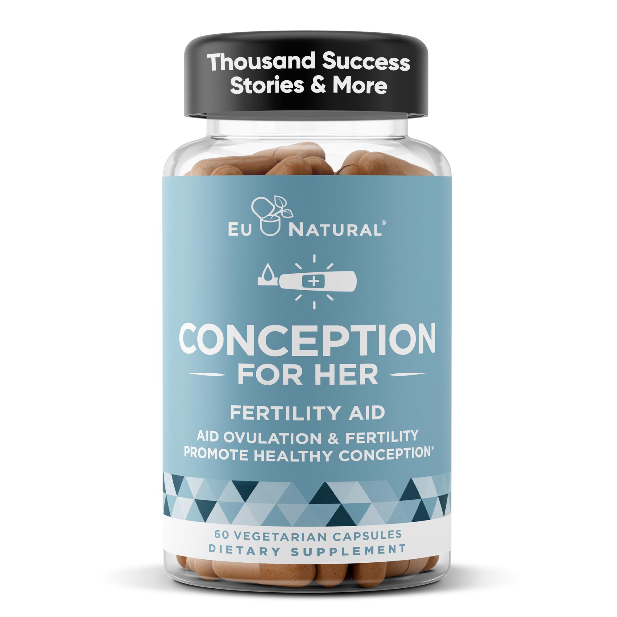 Eu Natural Conception pour Elle: bouteille visible soutenant une préparation à la conception.