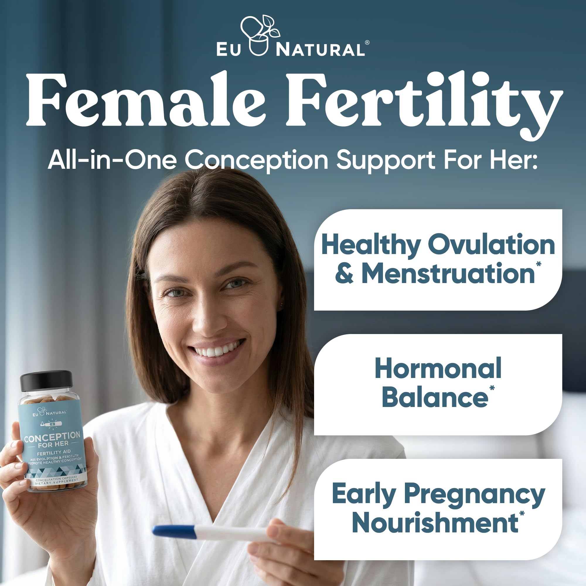 Eu Natural Conception pour Elle: capsules véganes simples à intégrer dans votre routine.