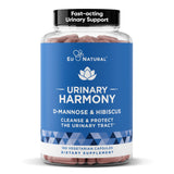 Eu Natural Urinary Harmony, bouteille et gélules faciles à prendre pour le soutien urinaire.
