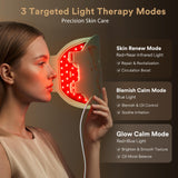 EUARNE Masque LED bleu visage – lumière bleue pour atténuer les imperfections visibles.