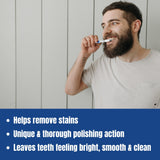 Dents propres et brillantes après Eucryl Freshmint