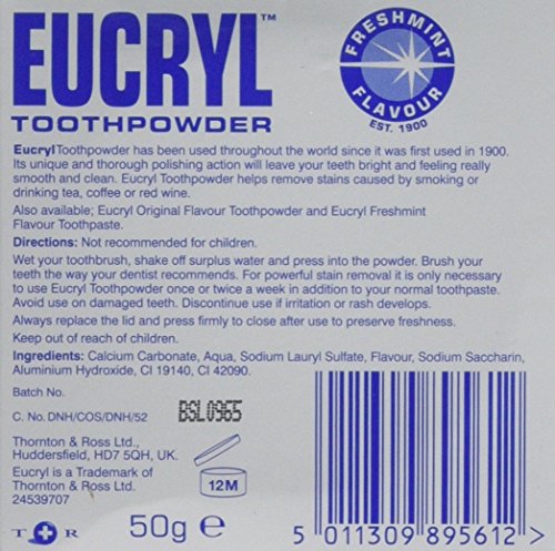 Usage quotidien flexible d Eucryl Freshmint en complément