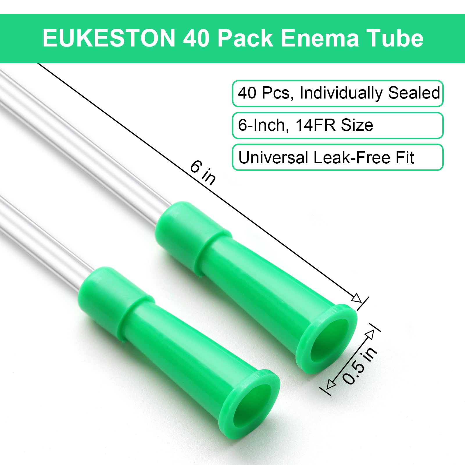 Tuyau de remplacement en PVC EUKESTON compatible avec la plupart des kits d'enema.