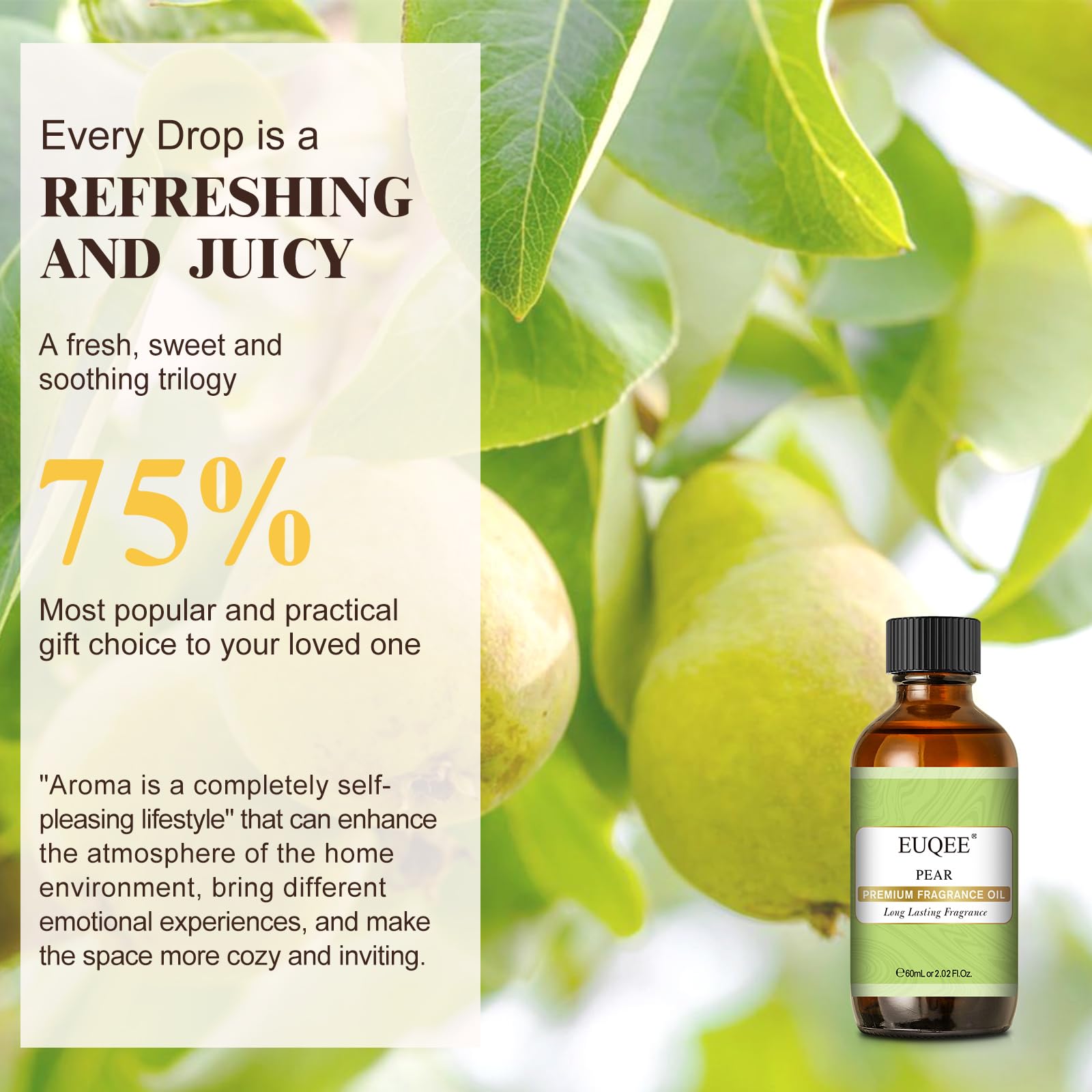 EUQEE aromathérapie poire rituel relaxant à domicile