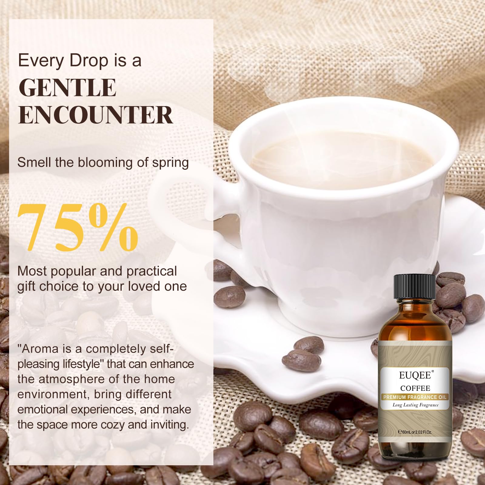 EUQEE arôme café classique, parfait pour bougies et melts