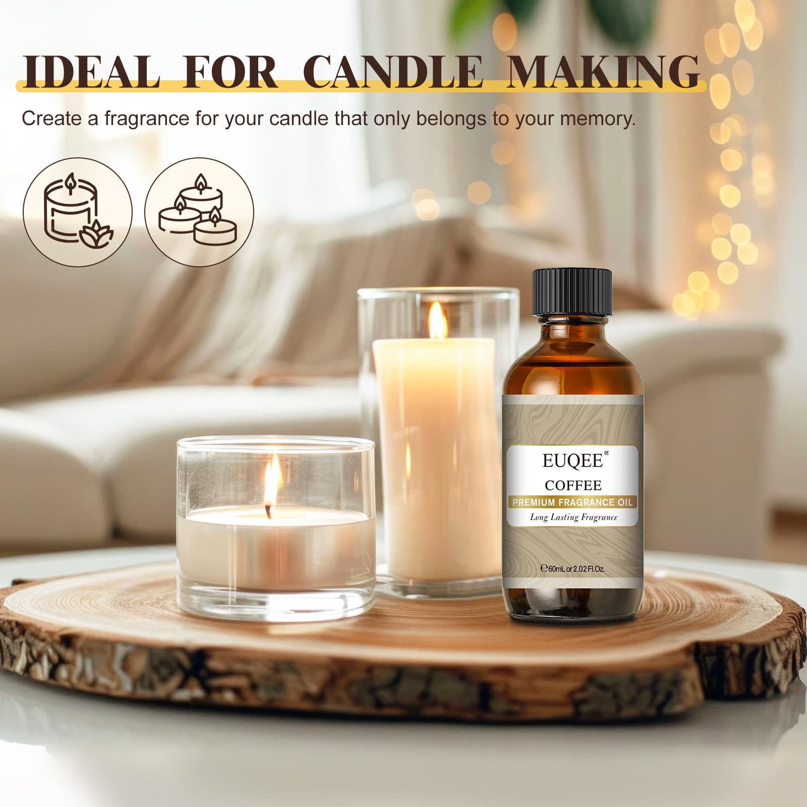 EUQEE diffuseur aromathérapie café, ambiance chaleureuse
