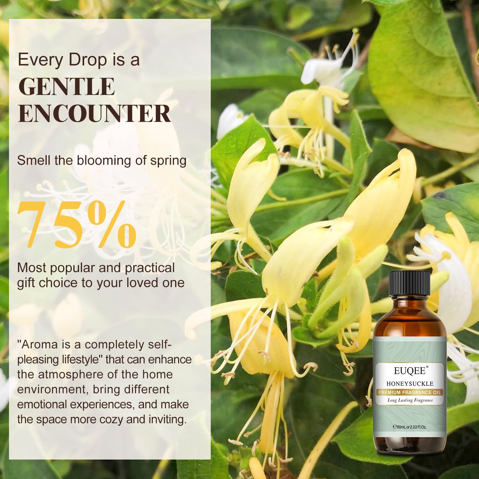Savon maison parfumé EUQEE chèvrefeuille