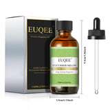 EUQEE huile parfum concombre melon, gros plan sur la pipette, diffusion précise.