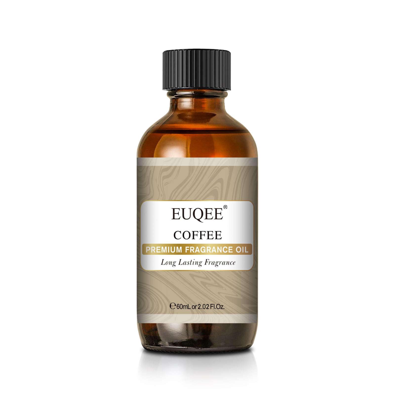 EUQEE huile parfum café dans bouteille verre, diffusion durable