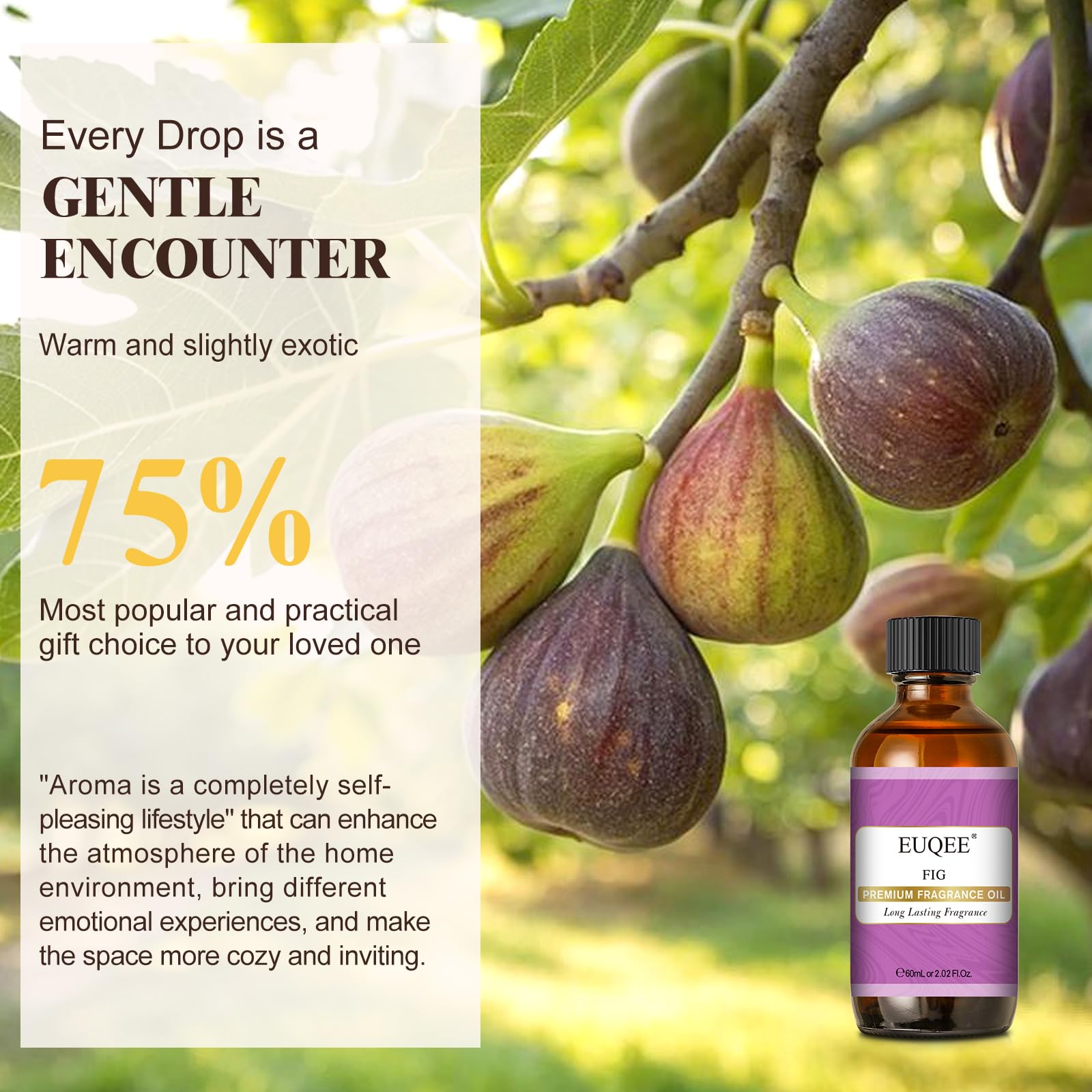 EUQEE huile parfum figue – utilisation quotidienne pour routine aromatique