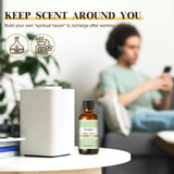 EUQEE huile parfum pomme verte, sels de bain parfumés pour une relaxation aromatique.