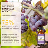 EUQEE huile parfum raisin dans coffret cadeau élégant pour offrir.