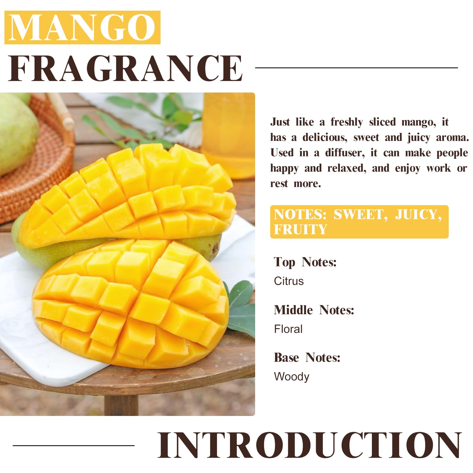 EUQEE parfum mangue – pipette doseuse facilitant le dosage précis