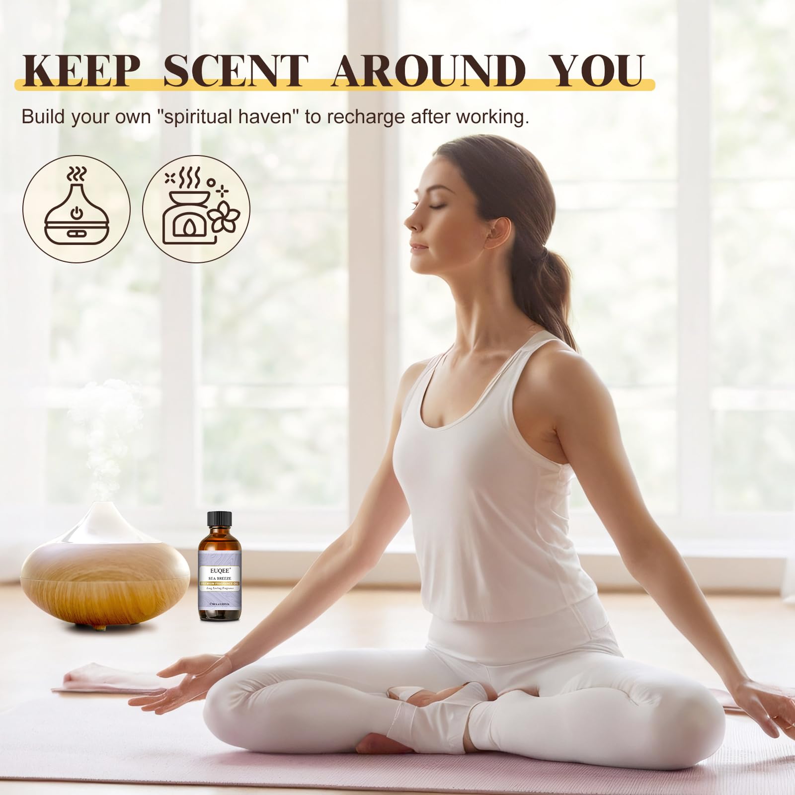 EUQEE Sea Breeze – diffuseur idéal pour créer une ambiance fraîche.