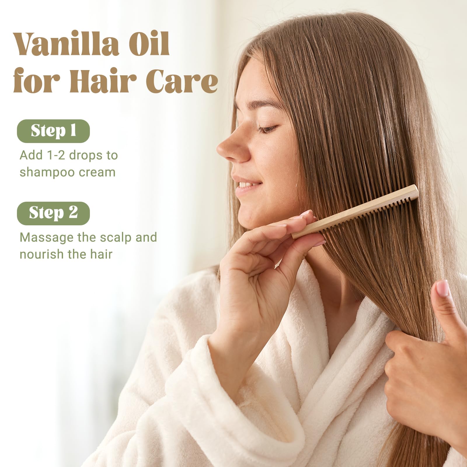 EUQEE Vanille: soin peau et cheveux avec parfum vanillé.